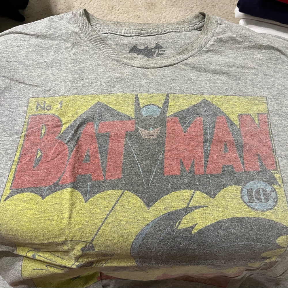 Gray Batman Graphic T-Shirt